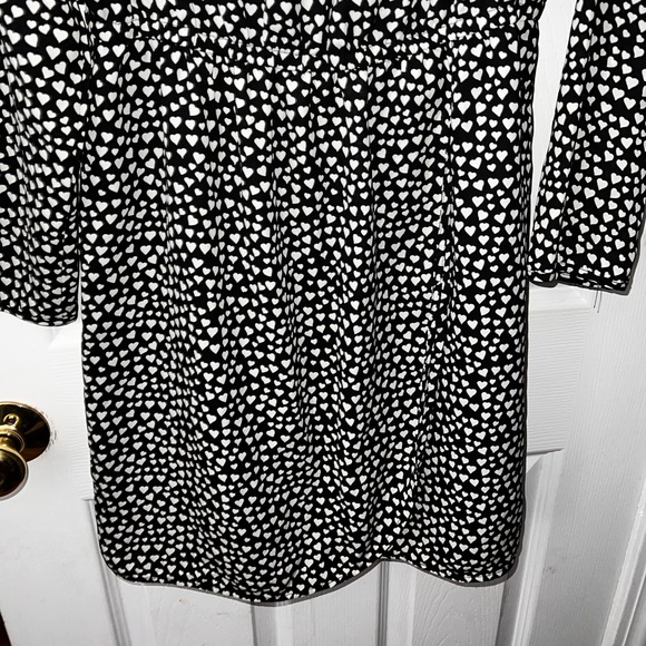 J. Crew Mercantile Heart Print Tulip Hem Shift Dress Size 6 - Picture 3 of 7